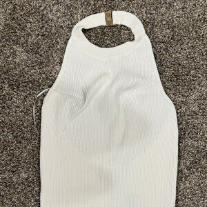 Milly Metal Neck Halter Top Size P
